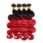 3 Bundles Remy  Ombre Human Hair Extensions Last Long Time For Girls
