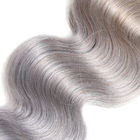 Two Tone Body Wave Weave , Thick 40 Inch Grey Ombre Hair Weave Durable