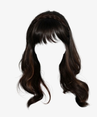 Perruques pour femmes Noir naturel Noir Longue Droite Réelle