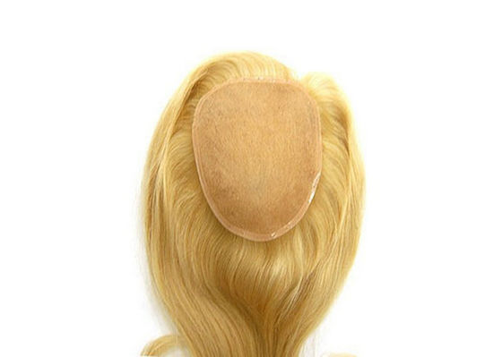 OEM Remy Virgin Hair Wig 100% d'or droit avec une frange